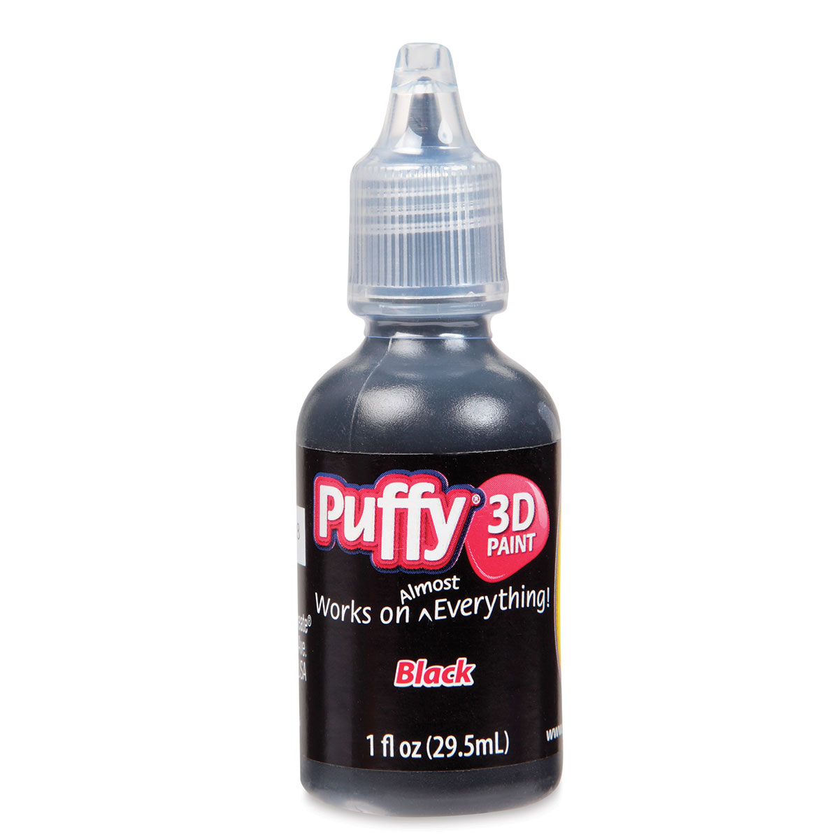 Puffy Dimensional Fabric Paint black, 1 1/4 oz. (pack of 12) 