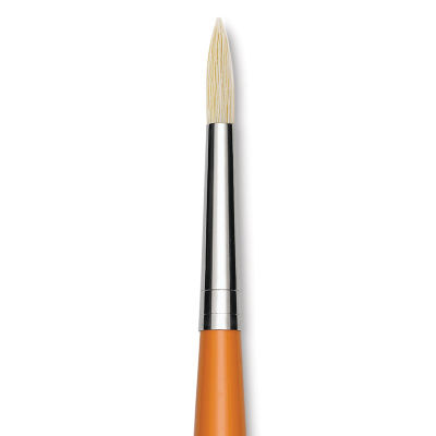 Isabey Chungking Interlocking Bristle Brush - Round, Long Handle, Size 4