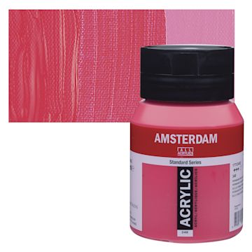 Open in modal - Amsterdam Standard Series Acrylic - Permanent Red Purple, 500 ml bottle and swatch