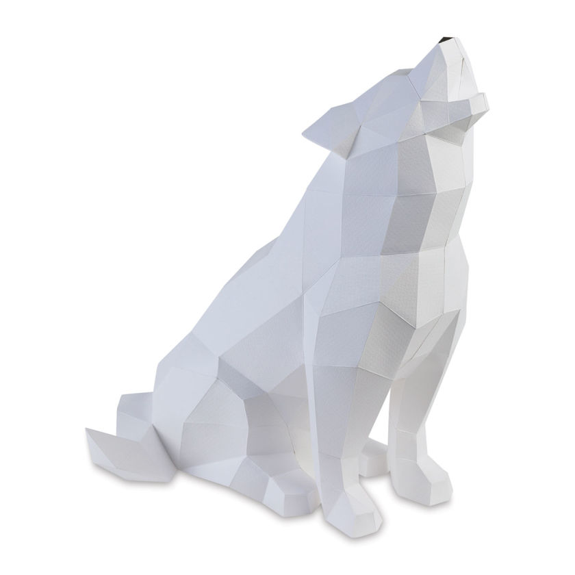 Papercraft World 3D Papercraft DIY Lamp Shade - Wolf | BLICK Art Materials