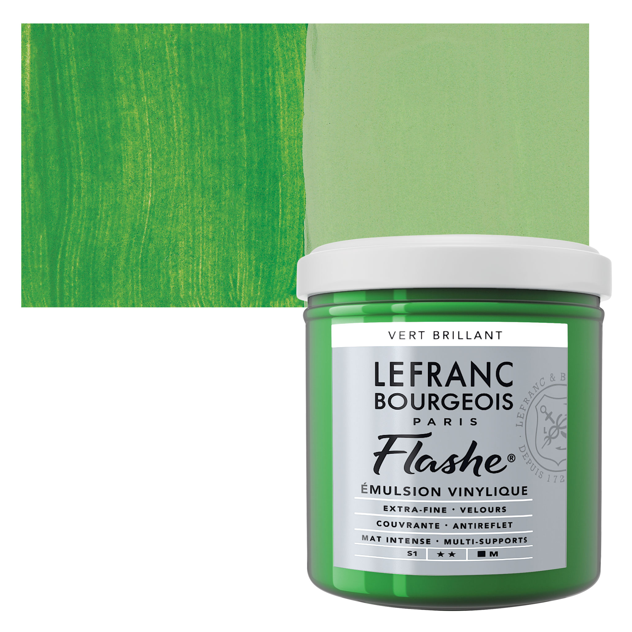 Lefranc & Bourgeois Flashe Matte Artist's Color, 125ml, Water Green 