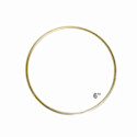 Pepperell Brass Plated Macramé Ring - 6"