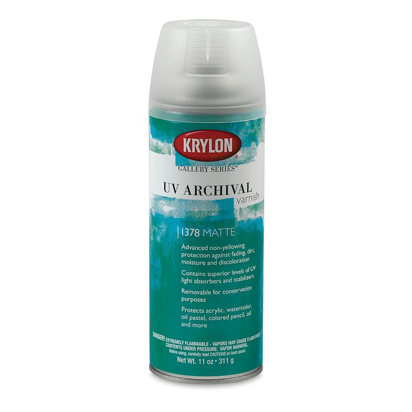 Krylon Gallery Series UV Archival Varnish Matte, 11 oz can BLICK
