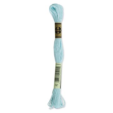 Open in modal - DMC Cotton Embroidery Floss - Very Light Sky Blue, 8-3/4 yards (Front of label)