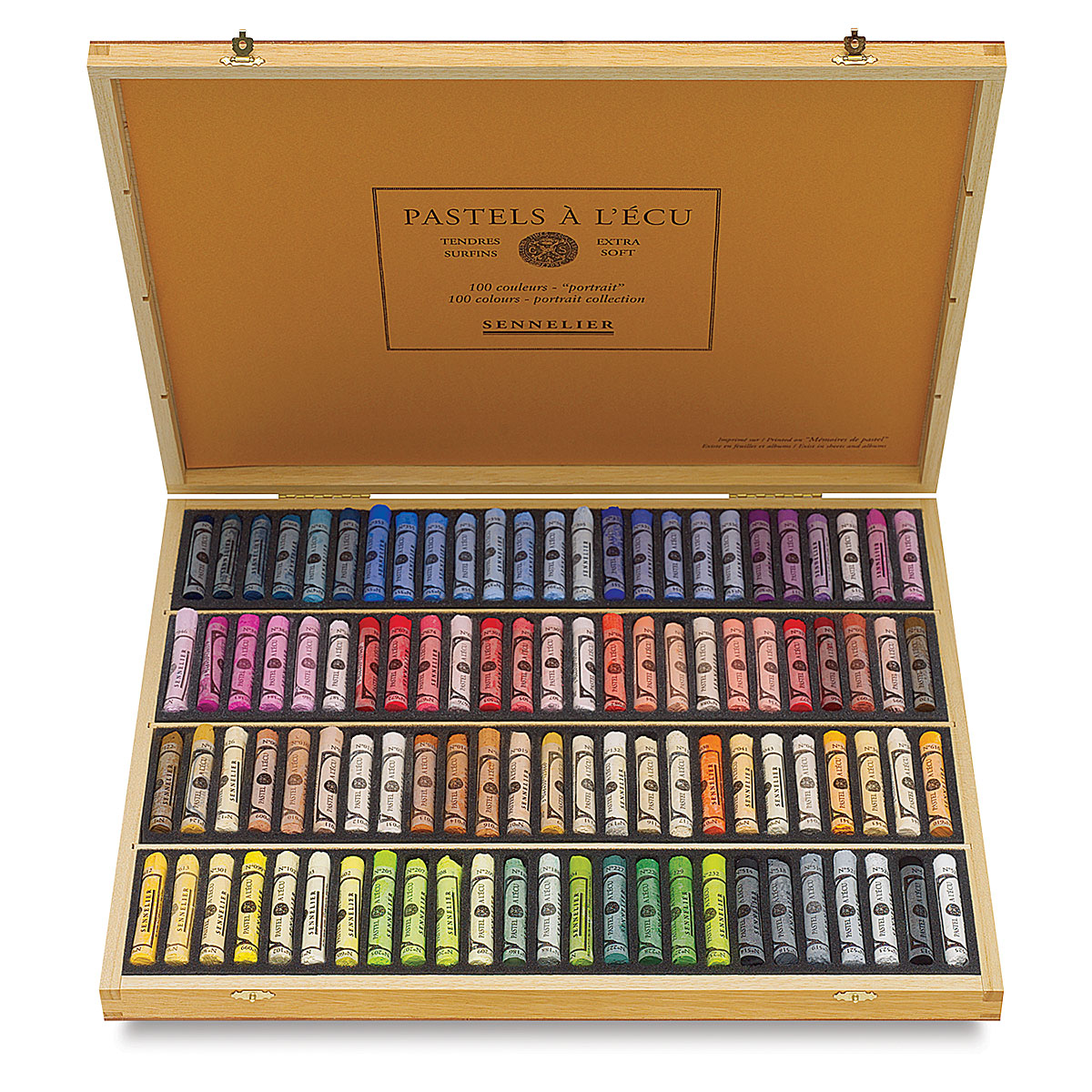 Sennelier Soft Pastels - Set of 175, Assorted Colors, Wood Box