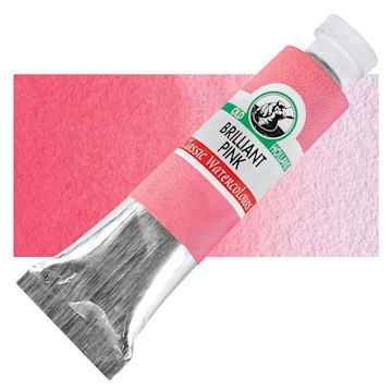 Open in modal - Old Holland Classic Artist Watercolor - Brilliant Pink, 6 ml tube and swatch