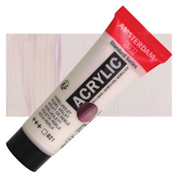 Open in modal - Amsterdam Standard Series Acrylic - Pearl Violet, 20 ml Tube and swatch