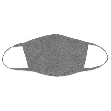 Open in modal - Bella Canvas Adult Reusable Face Mask - Deep Heather, M/L, Package of 5
