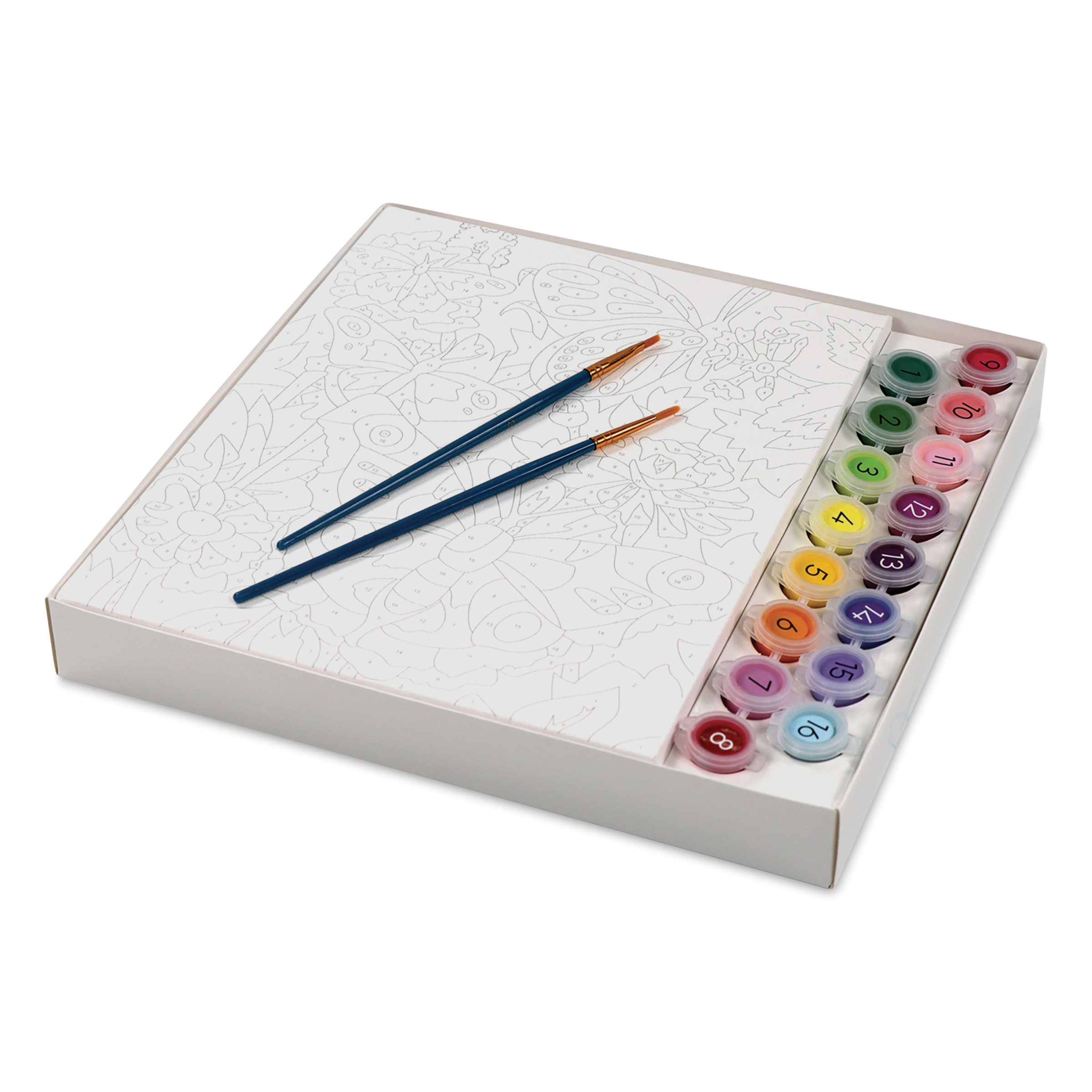 Bright Stripes iHeartArt Paint By Number Kit - Butterflies