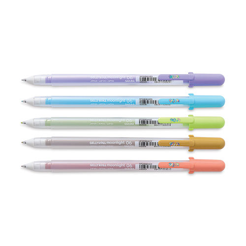 Sakura Gelly Roll Moonlight Pens - Pastel Colors, Set of 5, Fine