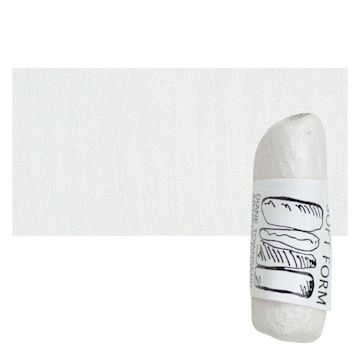 Open in modal - Townsend Artists' Soft Form Pastel - Metallic Bright Silver pastel and swatch