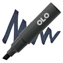 Olo Chisel-Tip Half Marker - BK Blue Black