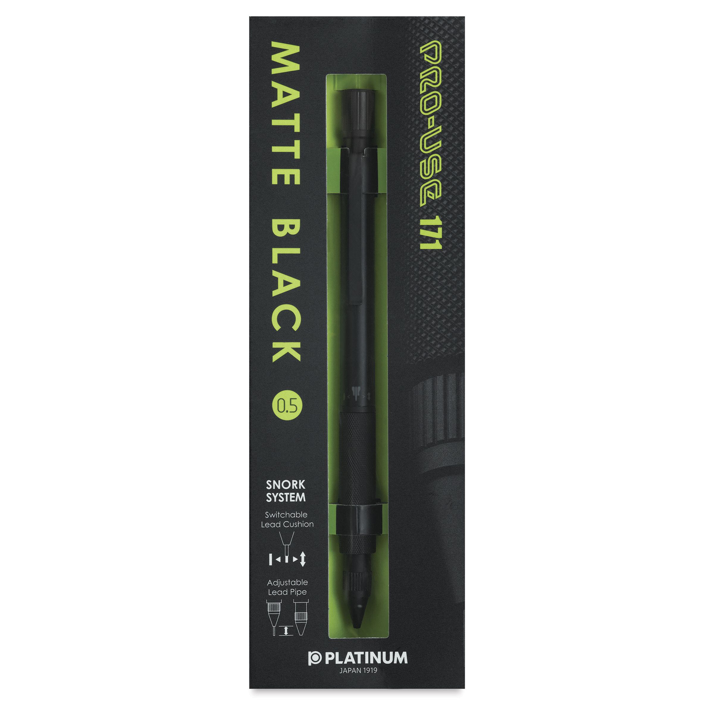 Platinum Pro-Use 171 Mechanical Pencil - Matte Black, 0.5 mm