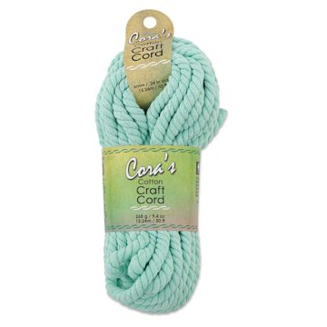 Open in modal - Pepperell Cotton Craft Cord - Mint Green, 6 mm, 50 ft
