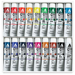 Holbein Acrylic Gouache - Artists Set, Set of 18 colors, 20 ml Tubes. In package.