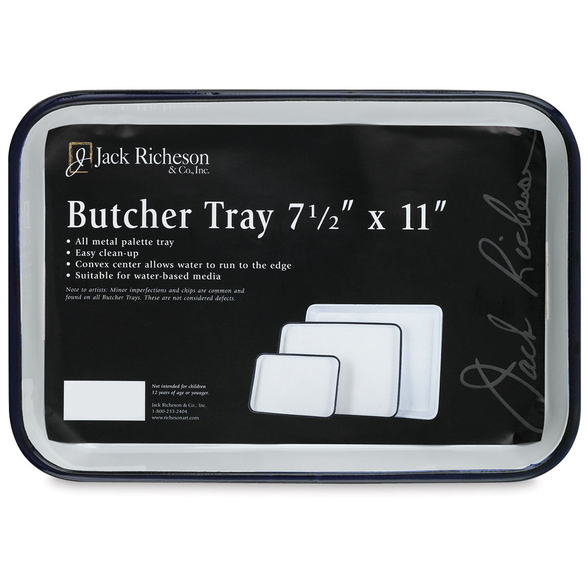 Art Alternatives Enamel Butcher Tray Palette 7x10