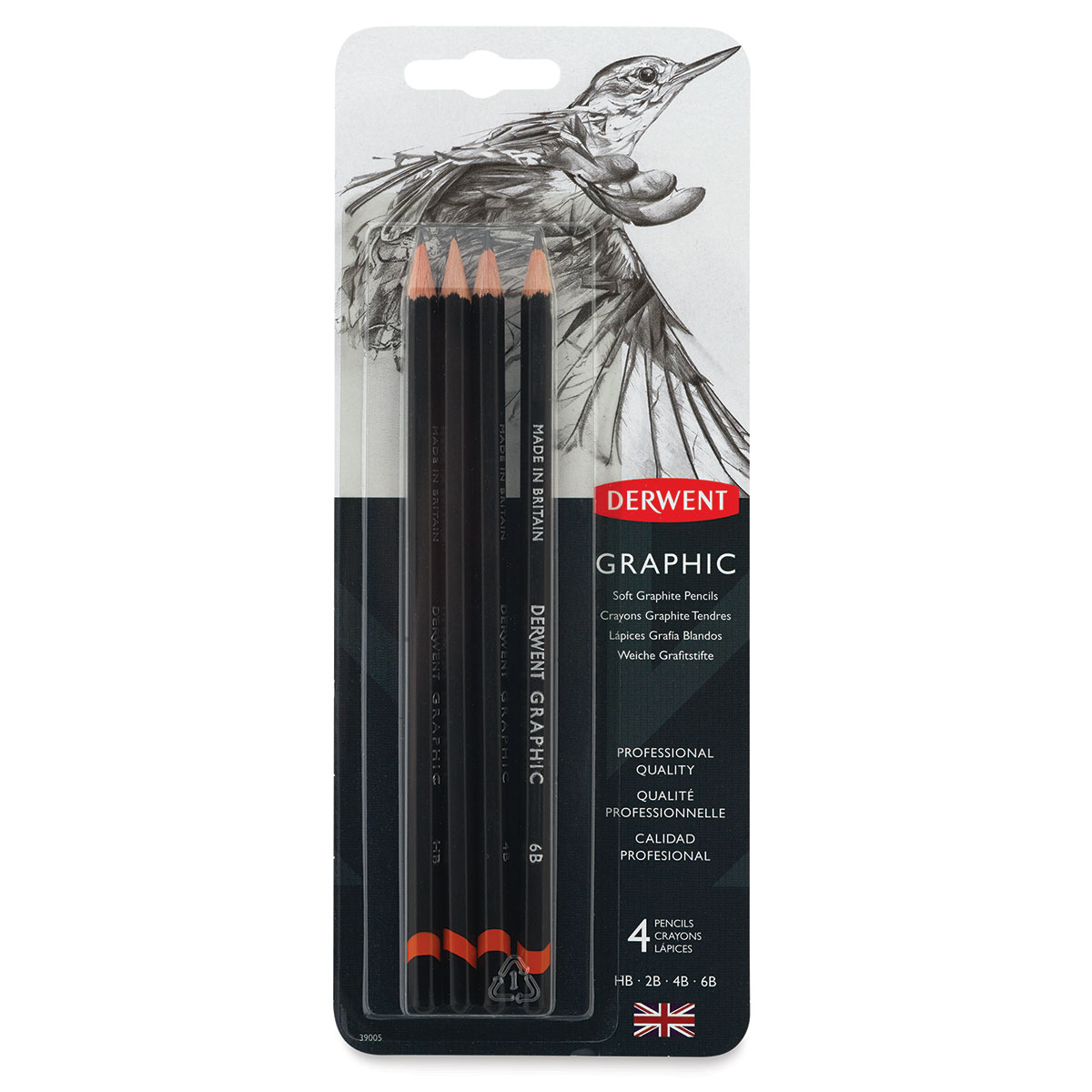 Derwent Graphic Pencil 12 Medium Tin