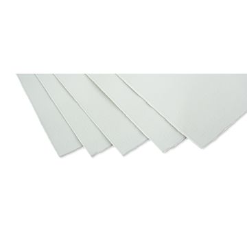 Open in modal - Fabriano Artistico Watercolor Paper - 22" x 30", Extra White, Cold Press, 5 Sheets, 140 lb - corners of five sheets