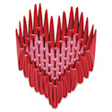 Aitoh Koorigami 3D Origami Kit - Heart