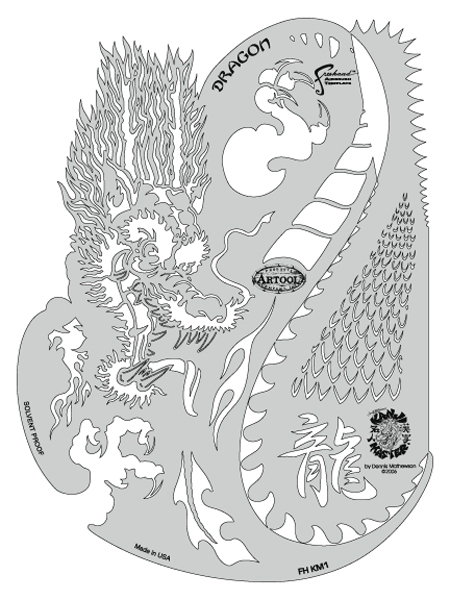 dragon stencil template