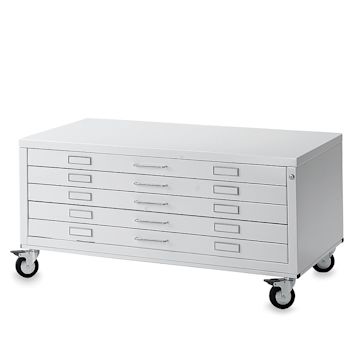 Open in modal - Bieffe BF Line Flat File - White, 5-Drawer