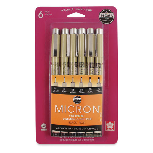 Pro Comic Drawing Kit from Pigma Micron (6 or 8 Piece Set