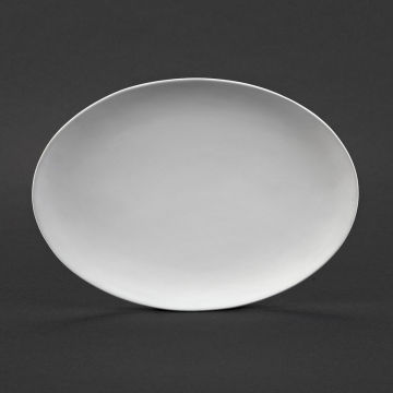 Duncan Oh Four Bisque Dinnerware - Top view of Oval Platter