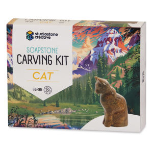 StudioStone Creative Cat Soapstone Carving Kit