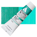 Holbein Acrylic Gouache - Metallic Green, tube