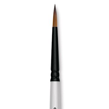 Open in modal - Robert Simmons Simply Simmons Synthetic Brush - Round, Short Handle, Size 3 close up