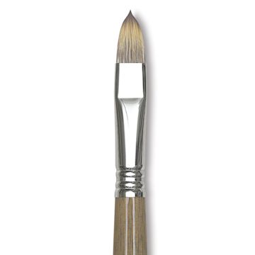Open in modal - Escoda Tadami Synthetic Mongoose Brush - Filbert, Short Handle, Size 20