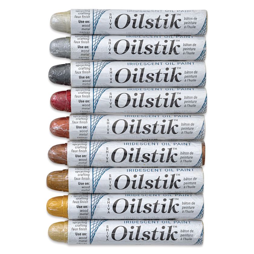 Shiva Oilstik Oil Paint Metal Colors, Set of 9 BLICK Art Materials