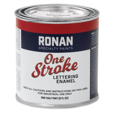 Ronan One Stroke Lettering Enamel - Maroon, Half Pint