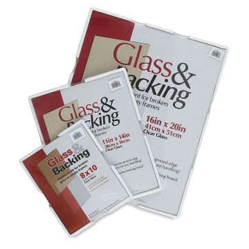 MCS Glass and Backing - Various sizes of Glass packages shown