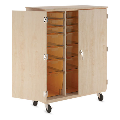 Diversified Spaces Four-Door Tall Storage Cabinet Four-Door Tall