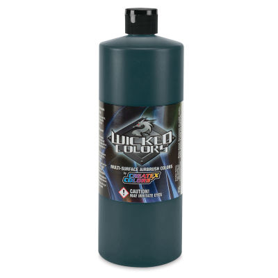 Createx Wicked Colors Airbrush Color - 32 oz, Phthalo Green