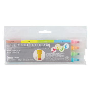 Zig Clean Color Dot Markers and Sets - Front of package of Set of 4