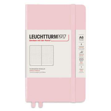 Leuchtturm1917 Dotted Hardbound Notebook - Powder, 3-1/2" x 6"