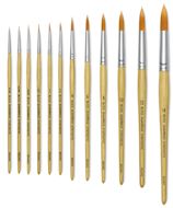 Blick Academic Synthetic Golden Taklon Brushes and Set