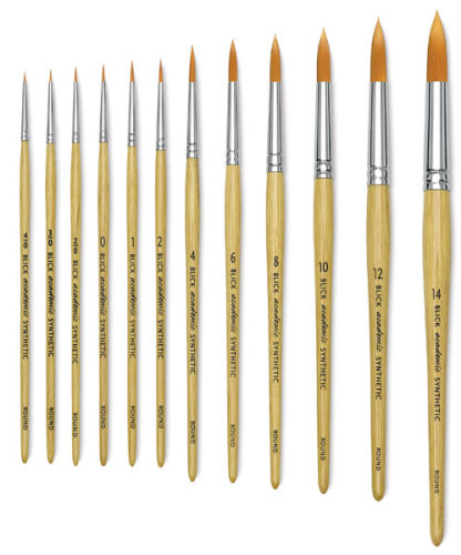 Blick Scholastic Golden Taklon Brushes and Sets