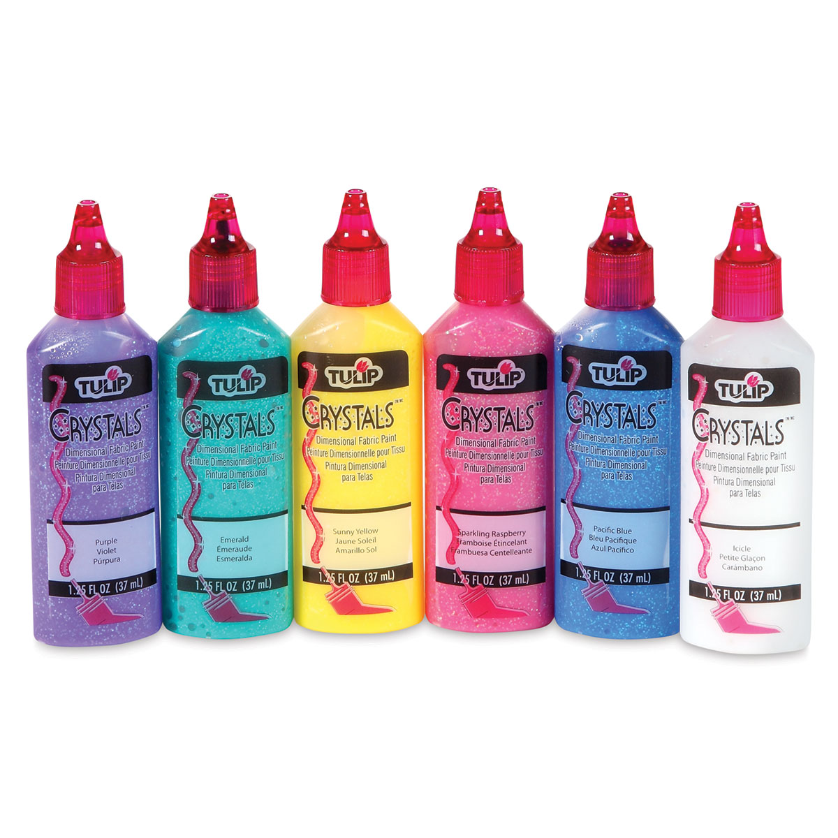 Tulip 20 Pack Dimensional Fabric Paint Rainbow & Neon