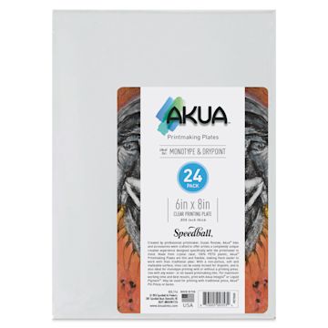 Open in modal - Akua Printmaking Plates - 6" x 8", Pkg of 24, label shown