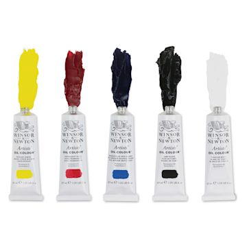 Open in modal - Winsor & Newton Artists' Oil Colors - Set of 5, Primary Colors, 37ml tubes