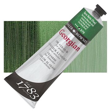 Open in modal - Daler-Rowney Georgian Oil Color - Terre Verte Hue, 225 ml tube and swatch