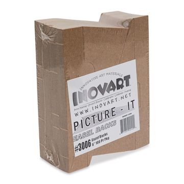 Open in modal - Locking Chipboard Easels - 6", Chipboard, Single-Wing, Pkg of 100