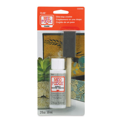 Mod Podge One-Step Crackle Effect - 2 oz, with Brush (Front of package)