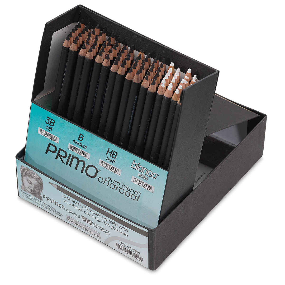 Primo HB Hard Charcoal Pencil by General Pencil