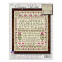 Design Works Counted Cross Stitch Kit - Stitcher Sampler, 8-1/2" x 11"