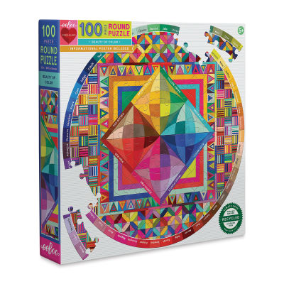 Eeboo Beauty of Color 100 Piece Puzzle, packaging