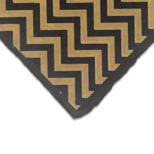 Lokta Paper - Chevron, Gold and Black, 20'' x 30'', Single Sheet